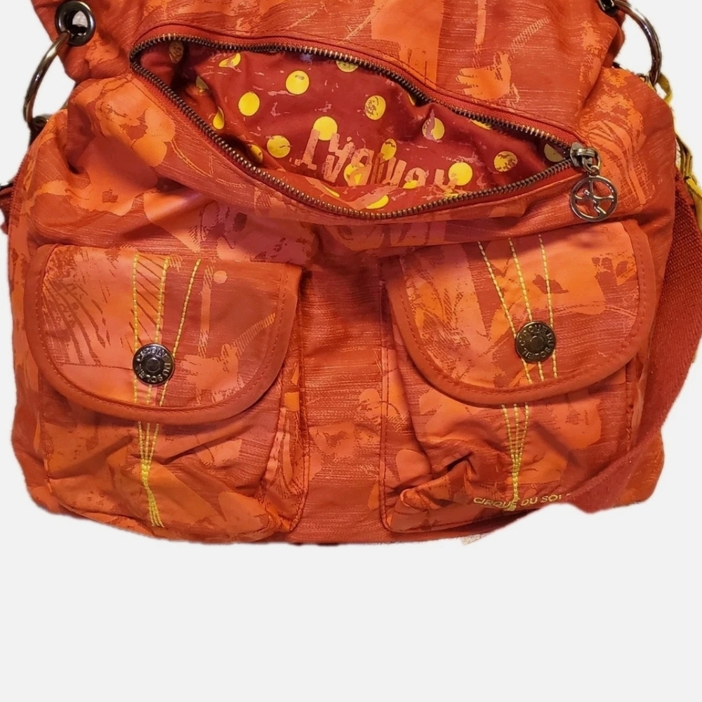 Chic Orange Shoulder Bag Womens Purse,